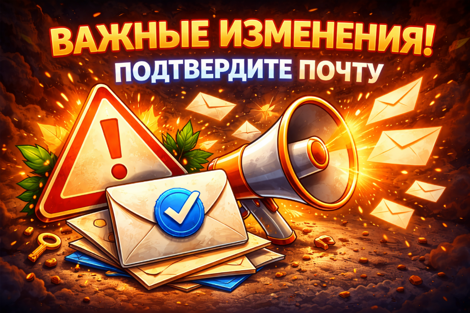 Пользователь не найден? Подтвердите почту!